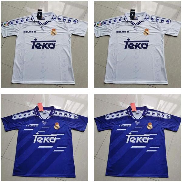 94 95 96 97 retro real redondo madrid soccer jerseys #7 raul #9 zamorano home white blue football shirts vintage maglia camiseta de fut, Black;yellow
94 95 96 97 retro real redondo madrid soccer jerseys #7 raul #9 zamorano home white blue football shirts vintage maglia camiseta de fut, Black;yellow
