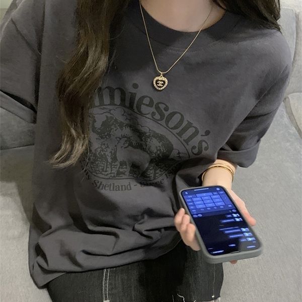 jielur letter print female tshirt summer fashion loose t shirts women short sleeve cool young bf harajuku dark grey 220615, White
jielur letter print female tshirt summer fashion loose t shirts women short sleeve cool young bf harajuku dark grey 220615, White