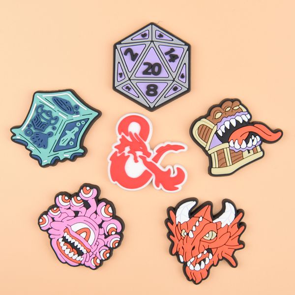 custom cute pvc cartoon game stranger things croc shoe charms for shoe decoration accessories, White;pink
custom cute pvc cartoon game stranger things croc shoe charms for shoe decoration accessories, White;pink