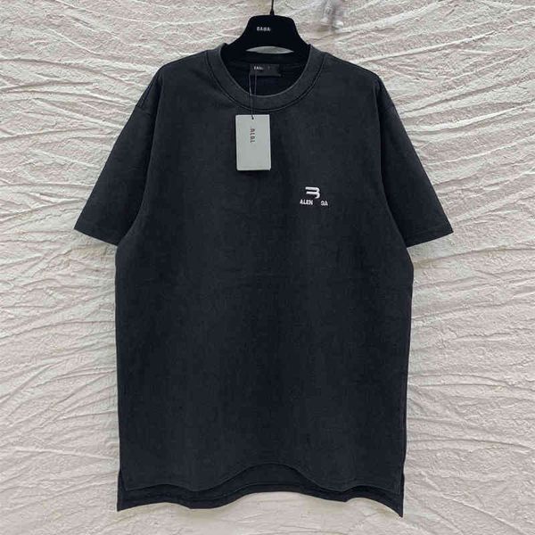 men's t-shirts high version summer paris b home double hook letter embroidery washing used men's and women's short sleeve t-s, White;black
men's t-shirts high version summer paris b home double hook letter embroidery washing used men's and women's short sleeve t-s, White;black