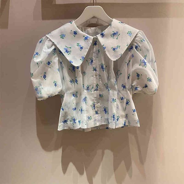 women's polos niche spring summer baby collar mesh embroidered floral blouse short bubble sleeve waist shirt women's fashion, White
women's polos niche spring summer baby collar mesh embroidered floral blouse short bubble sleeve waist shirt women's fashion, White