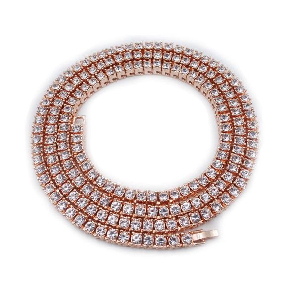 chains rose gold crystal necklace silver color 1 row tennis chain men's women's rapper rock punk iced out hip hop jewelry cho 
chains rose gold crystal necklace silver color 1 row tennis chain men's women's rapper rock punk iced out hip hop jewelry cho
