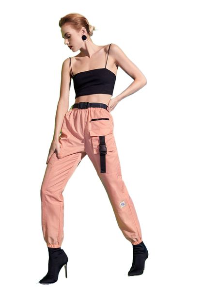 x fátima tirado patched detail buckled utility pocket belted joggers a9nh#, Black;white
x fátima tirado patched detail buckled utility pocket belted joggers a9nh#, Black;white