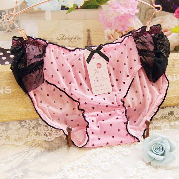 underpants ladies transparent mesh panties girl mid-waist japanese lace print underwear women, Black;pink
underpants ladies transparent mesh panties girl mid-waist japanese lace print underwear women, Black;pink