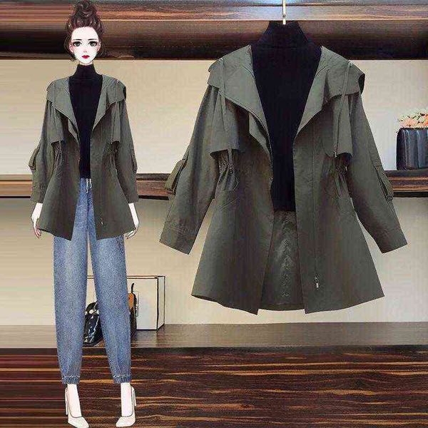 women's trench coats autumn slim waist elegant jackets women solid color long sleeve hooded casual ladies chic outerwear t220811, Tan;black
women's trench coats autumn slim waist elegant jackets women solid color long sleeve hooded casual ladies chic outerwear t220811, Tan;black