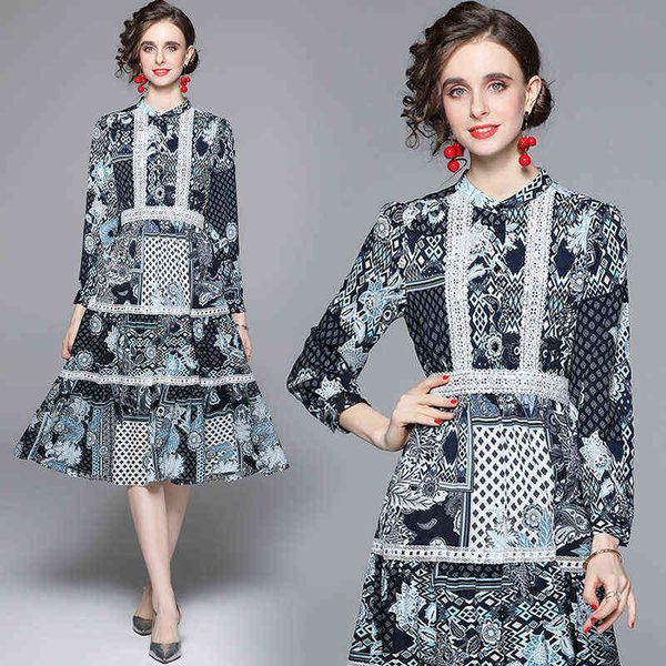 luxury designer women's dresses elegant and slim long sleeved dresses with printed stitching lace, Black;gray
luxury designer women's dresses elegant and slim long sleeved dresses with printed stitching lace, Black;gray
