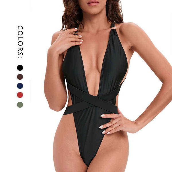 2022 new one-piece swimsuit one-piece bikini backless solid color style tengwei, White;black
2022 new one-piece swimsuit one-piece bikini backless solid color style tengwei, White;black