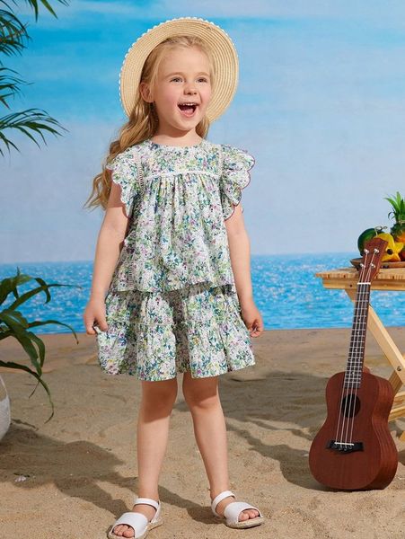 toddler girls contrast stitch scallop trim allover floral she, White;black
toddler girls contrast stitch scallop trim allover floral she, White;black