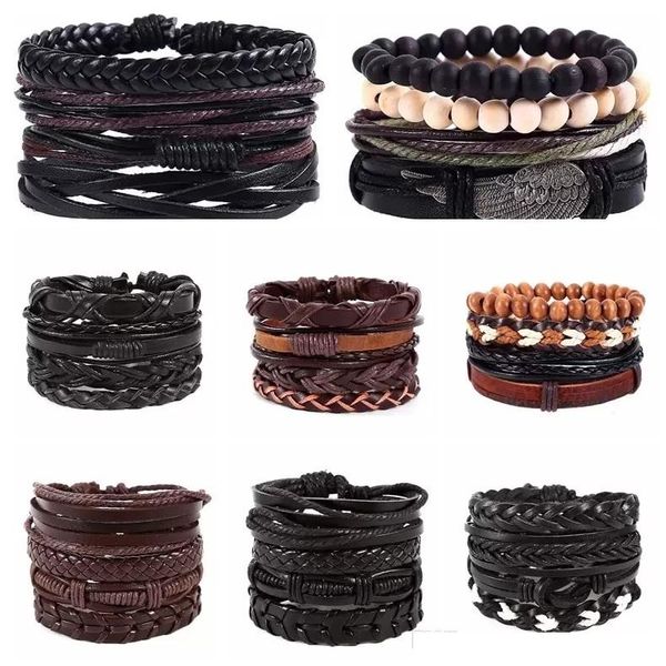 vintage handmade stylish leather braided hemp bracelets for men women stylish leather wristband cord combined bracelets, Golden;silver
vintage handmade stylish leather braided hemp bracelets for men women stylish leather wristband cord combined bracelets, Golden;silver