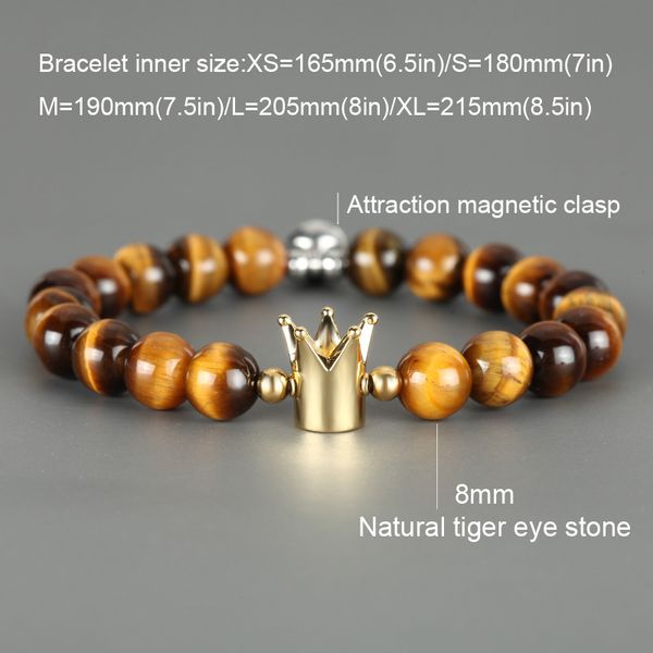 19cm new fashion black onyx beaded strands bracelet lover tiger eye magnetic attract crown couple strands bracelets jewelry accessories
19cm new fashion black onyx beaded strands bracelet lover tiger eye magnetic attract crown couple strands bracelets jewelry accessories