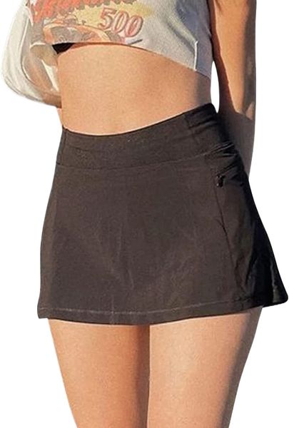 women high waisted lining mini skirt stretch micro short skirt tennis e-girls 90s a-line punk style skort r2ez#, White;black
women high waisted lining mini skirt stretch micro short skirt tennis e-girls 90s a-line punk style skort r2ez#, White;black