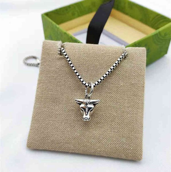 g925 tauren necklace used fashion sweater chain men's and women's same box necklace, Silver
g925 tauren necklace used fashion sweater chain men's and women's same box necklace, Silver
