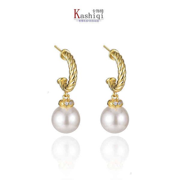 earring dy twisted thread pearl earrings women plating fashion versatile diamond inlaid c-type ear accessories, Golden
earring dy twisted thread pearl earrings women plating fashion versatile diamond inlaid c-type ear accessories, Golden