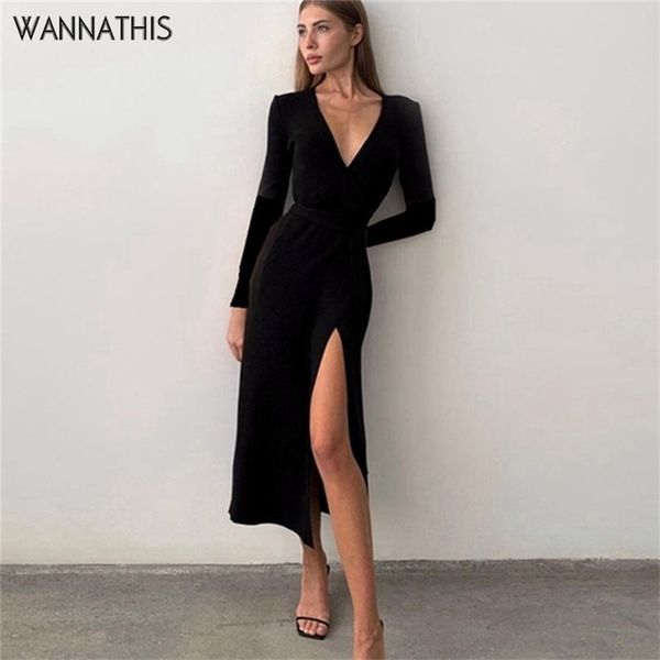 wannathis high split midi dresses for women deep v neck bandage autumn vintage chic party wear elegant female 220607, Black;gray
wannathis high split midi dresses for women deep v neck bandage autumn vintage chic party wear elegant female 220607, Black;gray
