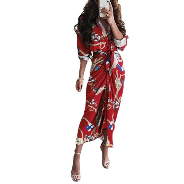 casual dresses summer women print dress short sleeve shirt fashion high waist streetwear elegant ladies clothing vintage vestidos, Black;gray
casual dresses summer women print dress short sleeve shirt fashion high waist streetwear elegant ladies clothing vintage vestidos, Black;gray