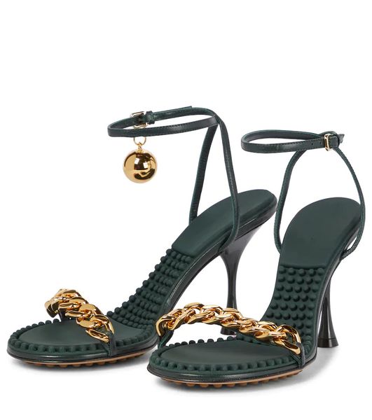 designer sandals women shoes luxury dot leather sandal with chain and detachable sphere embellishment open toes slender heel eu35-40 with bo, Black
designer sandals women shoes luxury dot leather sandal with chain and detachable sphere embellishment open toes slender heel eu35-40 with bo, Black