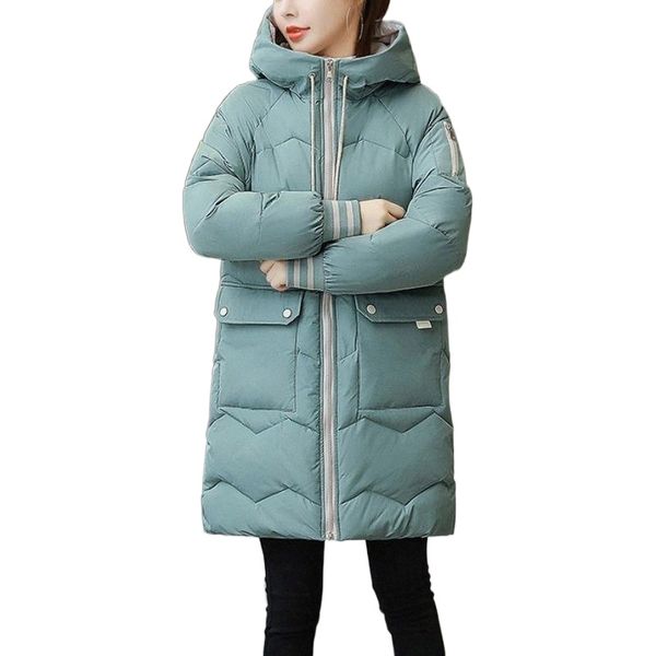 women's down & parkas large padded jacket thick winter cold-proof mid-length temperament versatile loose p5yr#, Black
women's down & parkas large padded jacket thick winter cold-proof mid-length temperament versatile loose p5yr#, Black