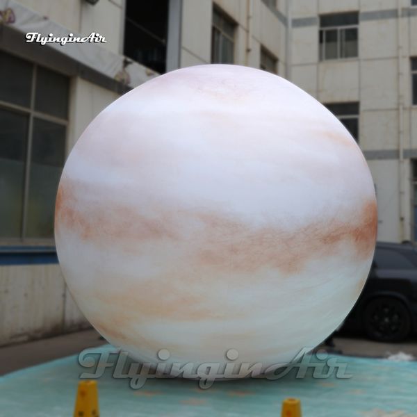 Image of Huge Inflatable Planet Ball Party Balloon Hanging/Ground Printing Ball With LED Light For Concert Stage Decoration