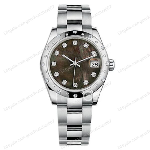 asian watch 2813 sport automatic ladies wrist watch datejust 31 black mother-of-pearl dial watchs m178344 diamond bezel luxury stainless ste, Slivery;brown
asian watch 2813 sport automatic ladies wrist watch datejust 31 black mother-of-pearl dial watchs m178344 diamond bezel luxury stainless ste, Slivery;brown