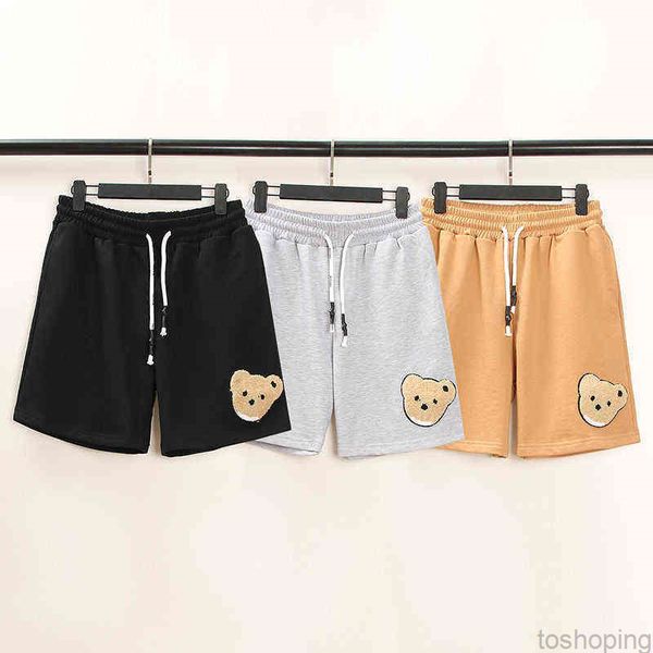european american 21ss palm pa angel headless bear towel embroidered elastic waist drawcord sports men's and women's loose shortss, White;black
european american 21ss palm pa angel headless bear towel embroidered elastic waist drawcord sports men's and women's loose shortss, White;black