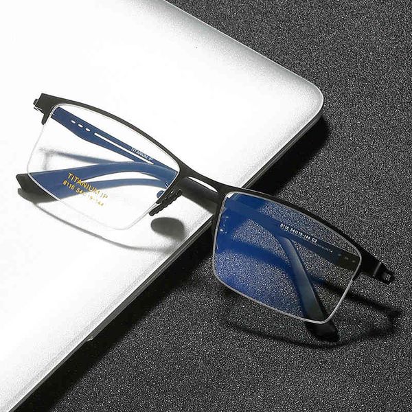 sunglasses fashion half frame non-magnetic titanium optical features no screw hinge structure ultra light student myopia glasses 6116, White;black
sunglasses fashion half frame non-magnetic titanium optical features no screw hinge structure ultra light student myopia glasses 6116, White;black