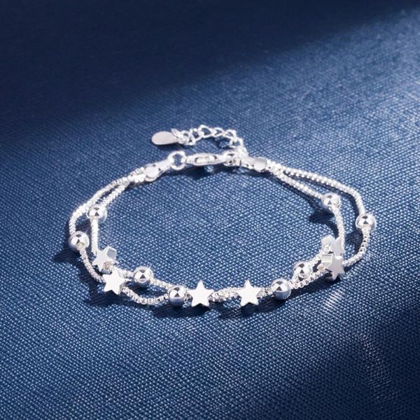 charm bracelets luxury 925 silver plated stars for women fashion party wedding engagement jewelry gifts 20cm 8inch, Golden;silver
charm bracelets luxury 925 silver plated stars for women fashion party wedding engagement jewelry gifts 20cm 8inch, Golden;silver