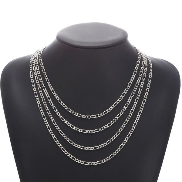 chains fashion figaro chain necklace men stainless steel gold color long for jewelry gift collar hombres, Silver
chains fashion figaro chain necklace men stainless steel gold color long for jewelry gift collar hombres, Silver