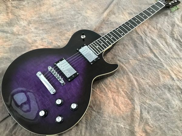 6 string electric guitar rosewood fingerboardflame maple purple delivery can customize quality
6 string electric guitar rosewood fingerboardflame maple purple delivery can customize quality