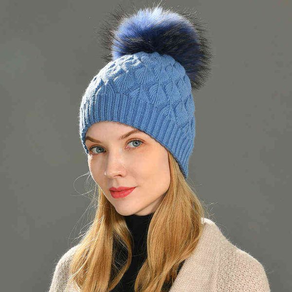 women winter hat angora knitted wool beanie female new fashion casual outdoor thick ladies warm fur ball hats j220722, Blue;gray
women winter hat angora knitted wool beanie female new fashion casual outdoor thick ladies warm fur ball hats j220722, Blue;gray