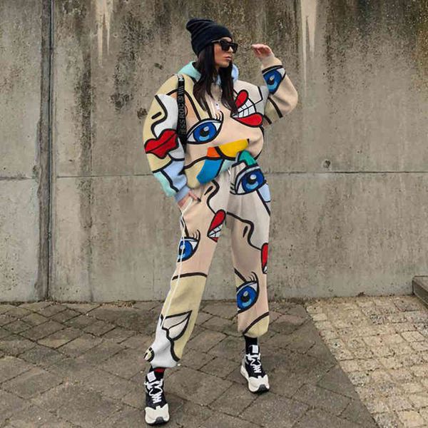 women's two piece pants 2022 women's casual hooded loose print basic sweater set autumn xbt6, White
women's two piece pants 2022 women's casual hooded loose print basic sweater set autumn xbt6, White