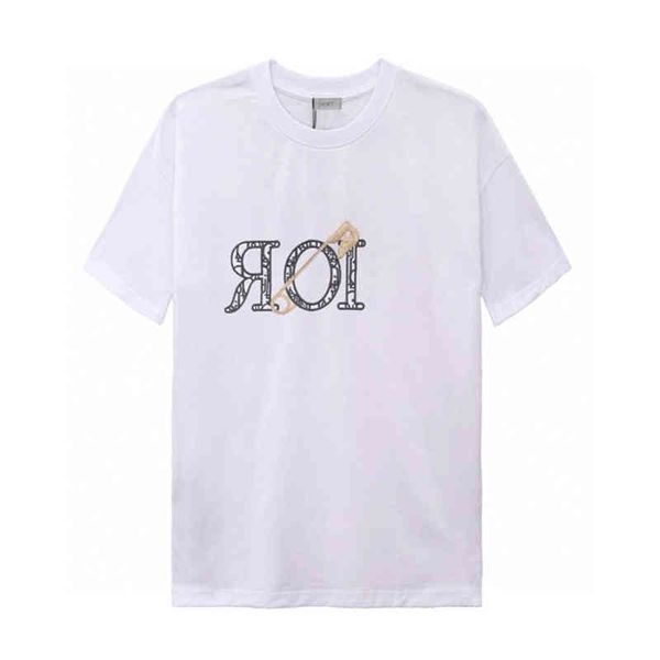 2022 summer women men new fashion female luxury brand t-shirt ladies quality letter casual cotton tees, White
2022 summer women men new fashion female luxury brand t-shirt ladies quality letter casual cotton tees, White