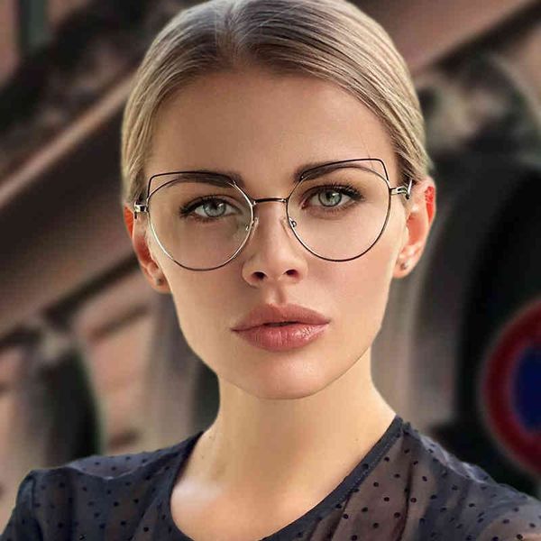sunglasses wh503 blue light proof glasses fashion metal flat lens women's net red wind cat's eye frame w5fh, White;black
sunglasses wh503 blue light proof glasses fashion metal flat lens women's net red wind cat's eye frame w5fh, White;black