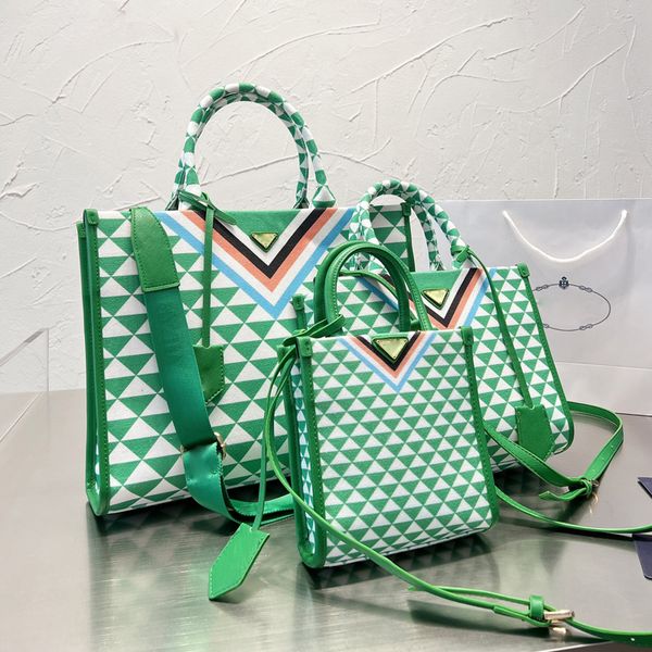 embroidery symbol totes bag women handbags purse triangle fabric shopping bags fashion letters 5a quality canvas handle re-nylon lining inte
embroidery symbol totes bag women handbags purse triangle fabric shopping bags fashion letters 5a quality canvas handle re-nylon lining inte
