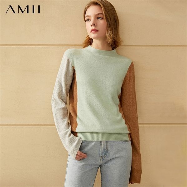 amii minimalism winter fashion women's sweater causal patchwork slim fit women's turtleneck sweater female pullover 12040571 20122, White;black
amii minimalism winter fashion women's sweater causal patchwork slim fit women's turtleneck sweater female pullover 12040571 20122, White;black