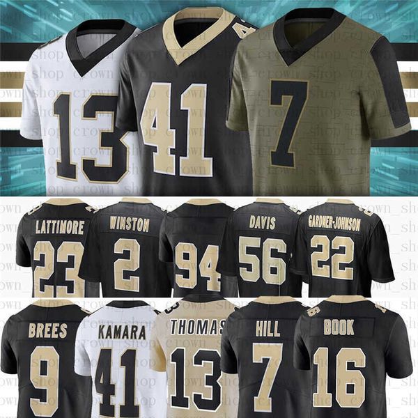 41 alvin kamara football jerseys saintes taysom hill 9 drew brees jameis winston marshon lattimore deonte harris devonta an michael, Black
41 alvin kamara football jerseys saintes taysom hill 9 drew brees jameis winston marshon lattimore deonte harris devonta an michael, Black