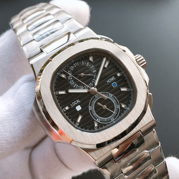 men's watch automatic date display mechanical movement designer series 316 fine steel 40mm size multi-functional movement, Slivery;brown
men's watch automatic date display mechanical movement designer series 316 fine steel 40mm size multi-functional movement, Slivery;brown