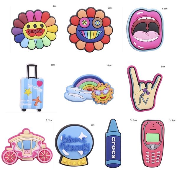 wholesale 50pcs rainbow blame mercury shoes accessories children garden shoe buckle decorations fit croc jibz charm, Bronze;silver
wholesale 50pcs rainbow blame mercury shoes accessories children garden shoe buckle decorations fit croc jibz charm, Bronze;silver