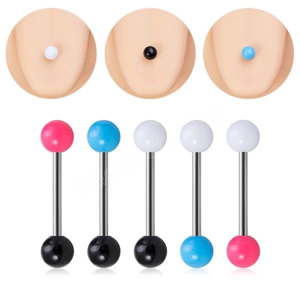 acrylic ball tongue piercing barbell nipple rings surgical steel bar tongue ring retainer stud for women men body jewelry, Silver
acrylic ball tongue piercing barbell nipple rings surgical steel bar tongue ring retainer stud for women men body jewelry, Silver