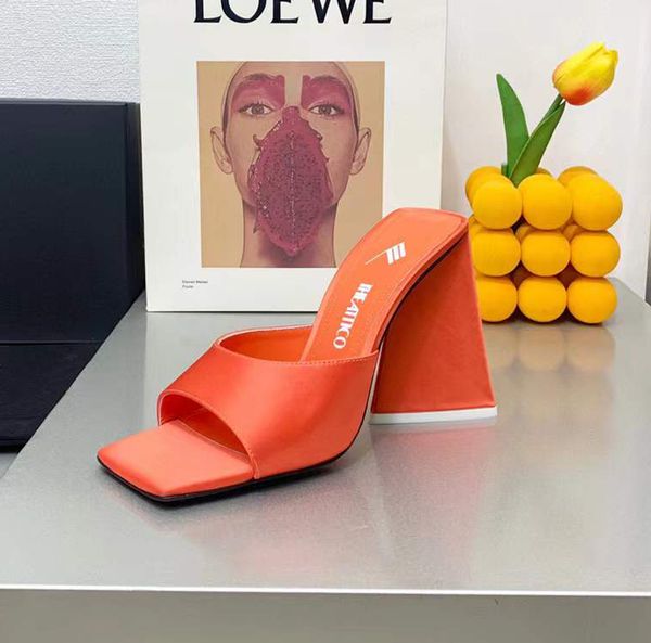 the attico orange devon heeled sandals slippers satin chunky square toe mules high heels shoes slip on slides open toes shoe women luxury de, Black
the attico orange devon heeled sandals slippers satin chunky square toe mules high heels shoes slip on slides open toes shoe women luxury de, Black