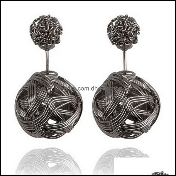 stud 1pair double sides pearl earring for girls women gold-color jewelry two gold balls earrings drop delivery 2021 dhgirlsshop dgb, Golden;silver
stud 1pair double sides pearl earring for girls women gold-color jewelry two gold balls earrings drop delivery 2021 dhgirlsshop dgb, Golden;silver
