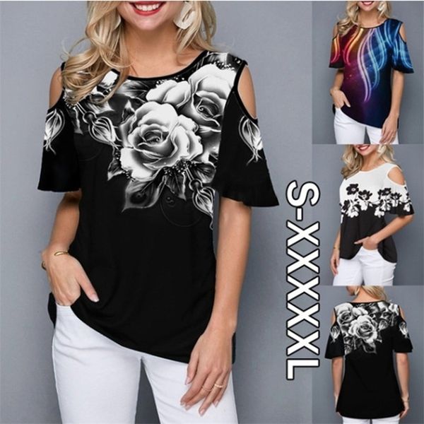 t - shirt women summer loose t shirt casual short sleeve tees off shoulder print o-neck vintage t-shirt 5xl 220511, White
t - shirt women summer loose t shirt casual short sleeve tees off shoulder print o-neck vintage t-shirt 5xl 220511, White