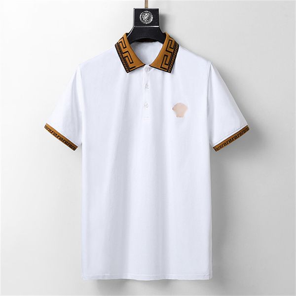 men's polo shirt summer new shirt brand designer clothing cotton short sleeve fashion casual stripe breathable # bb79, White;black
men's polo shirt summer new shirt brand designer clothing cotton short sleeve fashion casual stripe breathable # bb79, White;black