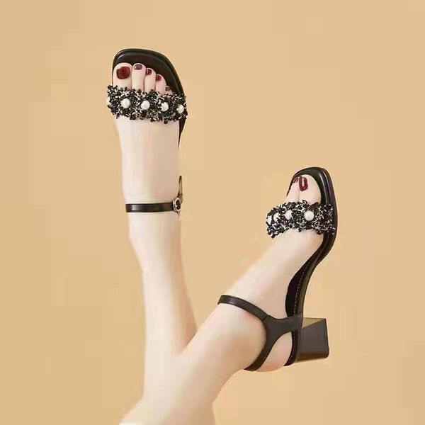 summer black thick heel pearl women sandals fashion open toe high heels simple temperament work ladies shoes leather flat shoes
summer black thick heel pearl women sandals fashion open toe high heels simple temperament work ladies shoes leather flat shoes
