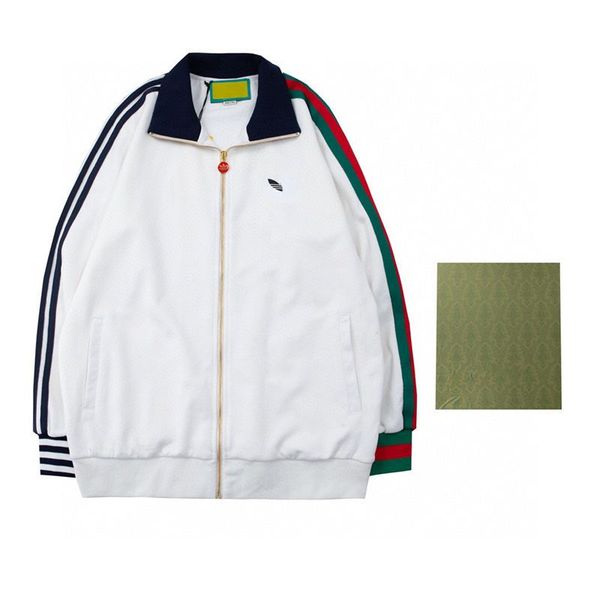 22 double g fall/winter designer mens jackets fashion brand stripes contrast color elements classic lapel sweatshirts couples zipper jackets, Black;brown
22 double g fall/winter designer mens jackets fashion brand stripes contrast color elements classic lapel sweatshirts couples zipper jackets, Black;brown