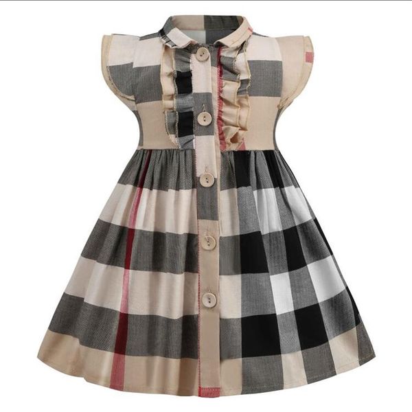girls' summer dress check versatile little fly sleeve princess skirt292u, Red;yellow
girls' summer dress check versatile little fly sleeve princess skirt292u, Red;yellow