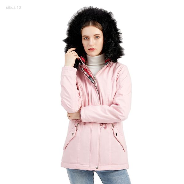eu size red black with fur hats thick warm casual women winter zip up jacket for 2022 bomber cargo jacket padded oversize parka l220725
eu size red black with fur hats thick warm casual women winter zip up jacket for 2022 bomber cargo jacket padded oversize parka l220725