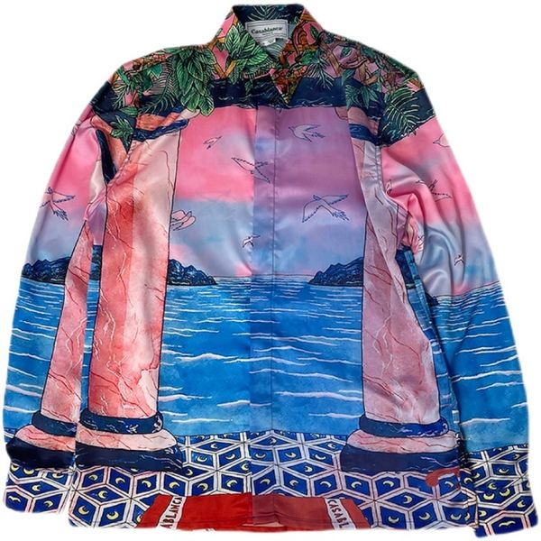 selling casablanca men's shirts mocha sunset silk shirts ocean long sleeve shirts men women long sleeve t-shirts square neck cardigan, White;black
selling casablanca men's shirts mocha sunset silk shirts ocean long sleeve shirts men women long sleeve t-shirts square neck cardigan, White;black