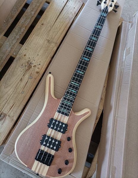 4 strings neck-thru-body electric bass guitar with rosewood fretboard abalone inlay
4 strings neck-thru-body electric bass guitar with rosewood fretboard abalone inlay