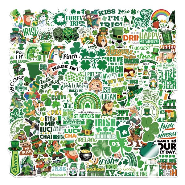 100pcs st. patrick's day stickers diy snowboard lapluggage fridge guitar graffiti waterproof sticker
100pcs st. patrick's day stickers diy snowboard lapluggage fridge guitar graffiti waterproof sticker