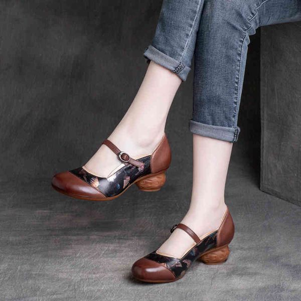 sandals spring leather hand printed buckle thick heel high single shoe splicing small shoes kssi, Black
sandals spring leather hand printed buckle thick heel high single shoe splicing small shoes kssi, Black